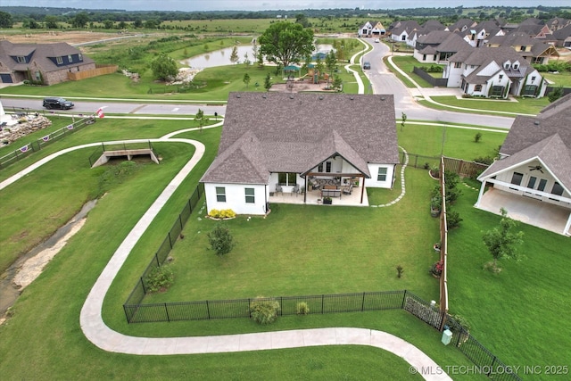 14305 S College Ave, Bixby, OK 74008 - aerial perspective of suburban area featuring a nearby body of water