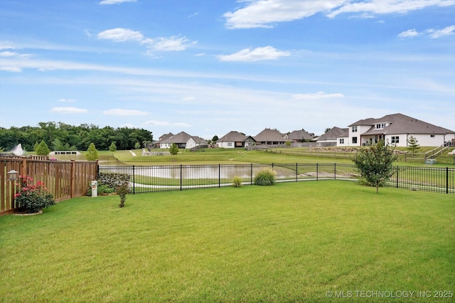 14305 S College Ave, Bixby, OK 74008 - view of yard featuring a water view and a residential view