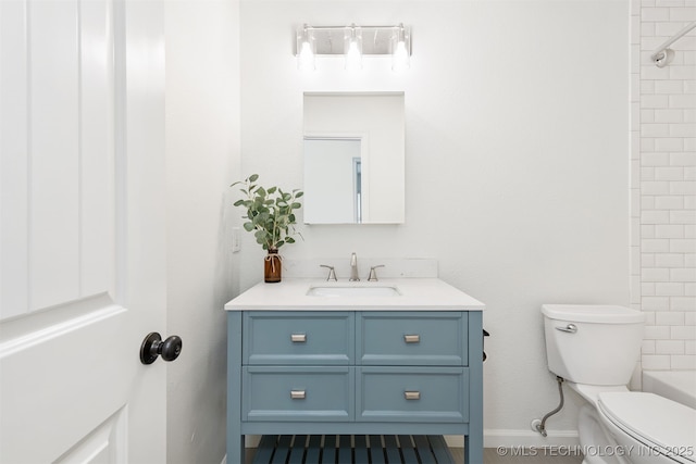 12317 E 18th St, Tulsa, OK 74128 - bathroom with vanity and toilet