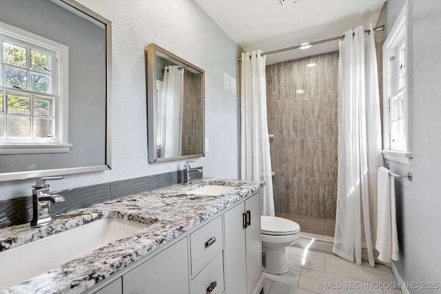 5861 S Hudson Pl, Tulsa, OK 74135 - bathroom with a stall shower and double vanity