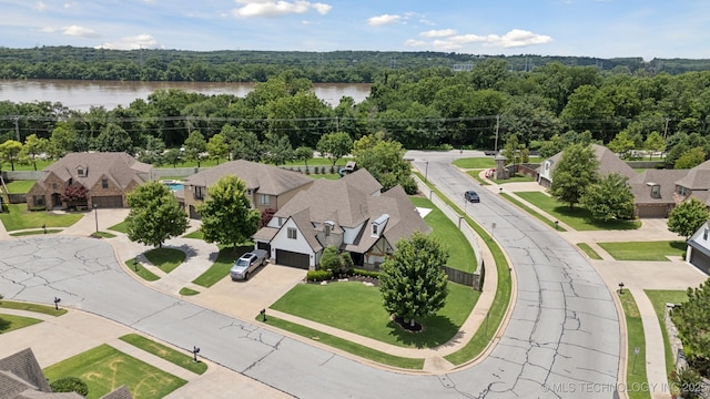 11802 S New Haven Ave, Tulsa, OK 74137 - aerial perspective of suburban area featuring a large body of water