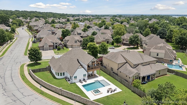 11802 S New Haven Ave, Tulsa, OK 74137 - aerial view of residential area with a pool