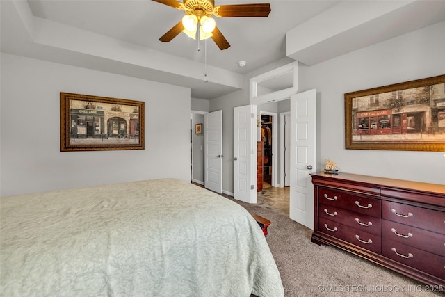 3331 Bunker St, Claremore, OK 74019 - bedroom featuring carpet floors and ceiling fan