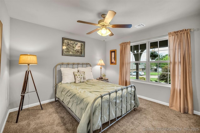 3331 Bunker St, Claremore, OK 74019 - bedroom with carpet and ceiling fan