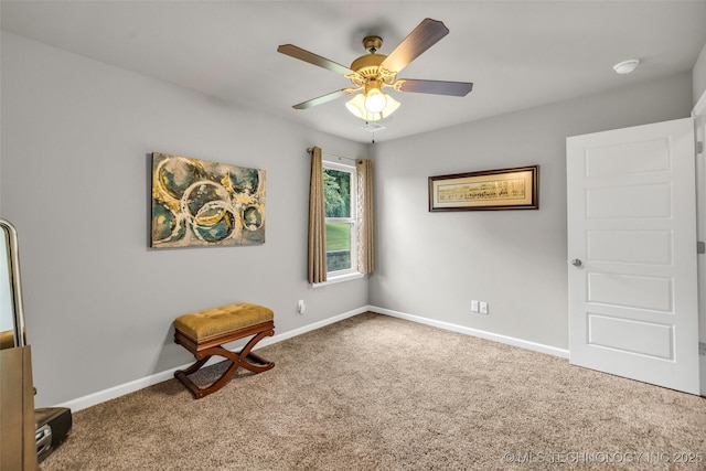 3331 Bunker St, Claremore, OK 74019 - carpeted spare room with a ceiling fan and a smoke detector