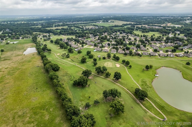 3331 Bunker St, Claremore, OK 74019 - aerial view of property's location featuring a nearby body of water, nearby suburban area, and a golf course