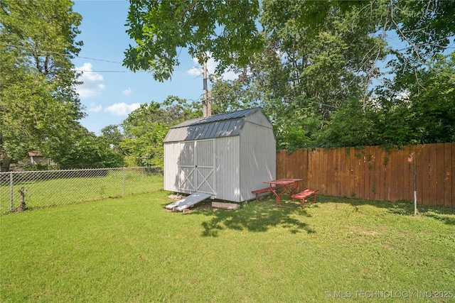 4647 S 30th W Ave, Tulsa, OK 74107 - view of shed with a fenced backyard