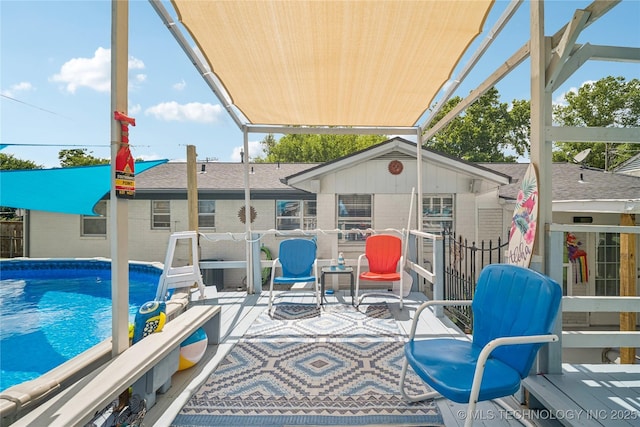 4647 S 30th W Ave, Tulsa, OK 74107 - view of patio with an outdoor pool