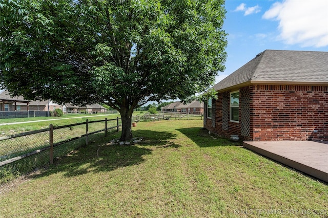 9005 N 154th E Ct, Owasso, OK 74055 - fenced backyard with a deck