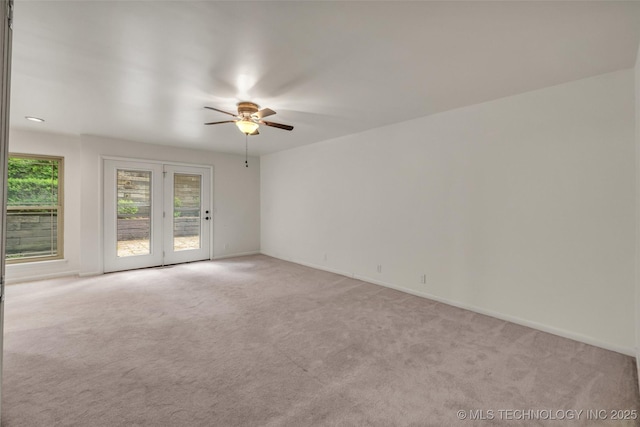 4350 E 74th Pl, Tulsa, OK 74136 - unfurnished room with ceiling fan and carpet flooring