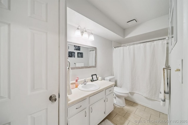 6376 S 80th E Ave Unit G, Tulsa, OK 74133 - full bathroom featuring vanity, tile patterned floors, and shower / bath combination with curtain