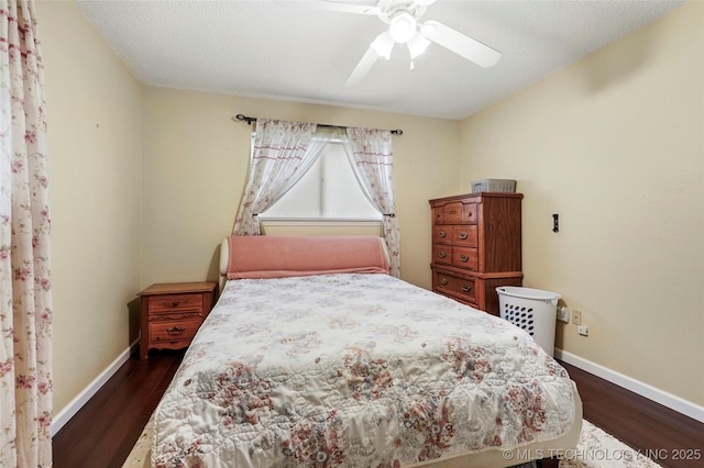 1508 Melissa Cir, Sapulpa, OK 74066 - bedroom with dark wood finished floors and ceiling fan