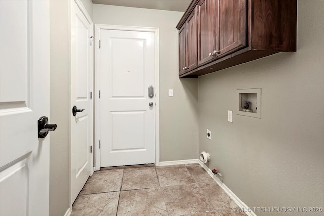 7185 N 194th E Ave, Owasso, OK 74055 - laundry room featuring cabinet space, washer hookup, gas dryer hookup, and electric dryer hookup
