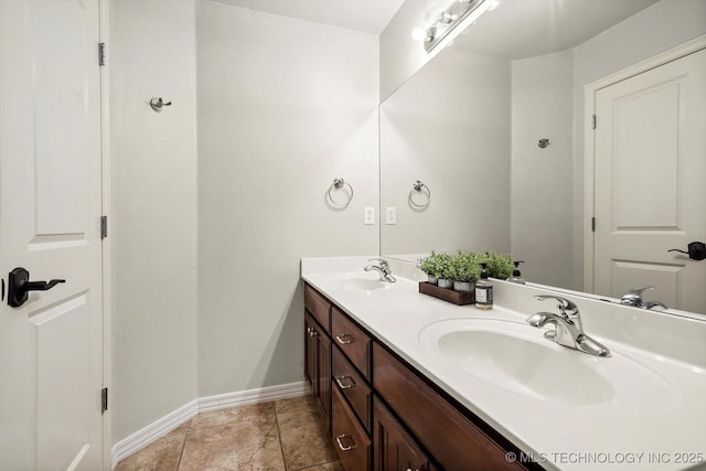 7185 N 194th E Ave, Owasso, OK 74055 - full bathroom with double vanity and tile patterned flooring