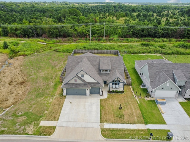 7413 N 160th E Ave, Owasso, OK 74055 - view from above of property featuring a forest