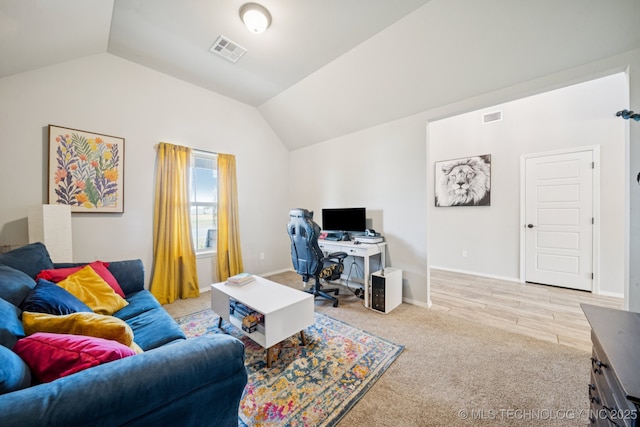 7413 N 160th E Ave, Owasso, OK 74055 - office space with lofted ceiling and light carpet