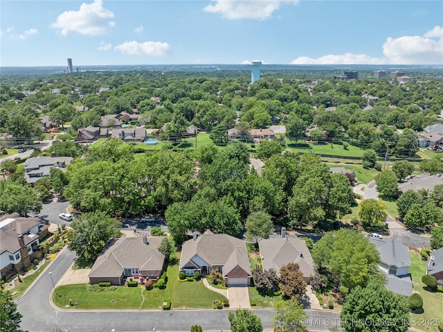 7534 S Hudson Pl, Tulsa, OK 74136 - aerial perspective of suburban area
