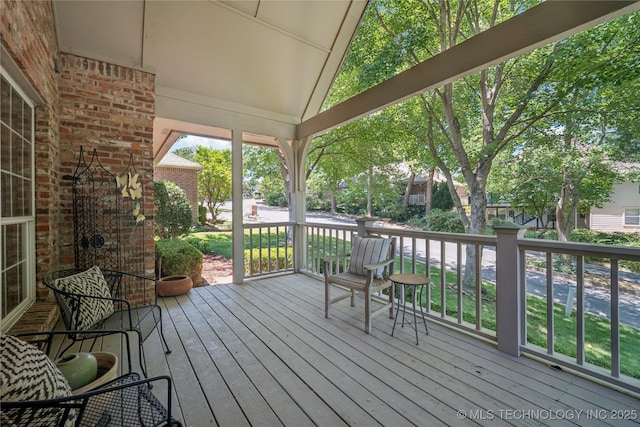 7534 S Hudson Pl, Tulsa, OK 74136 - view of deck