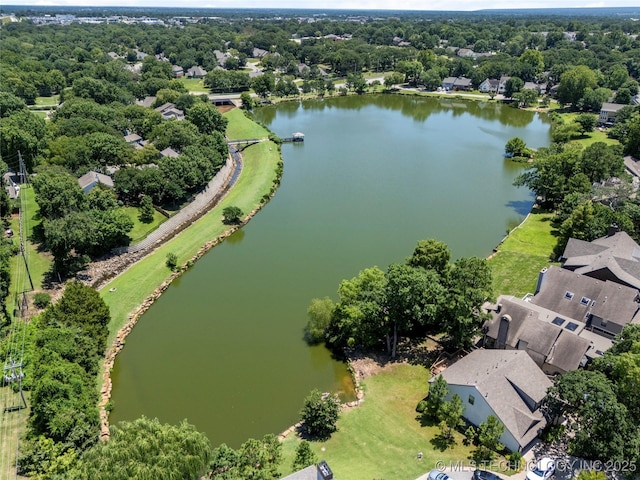 9622 S Maplewood Ave, Tulsa, OK 74137 - drone / aerial view of a large body of water