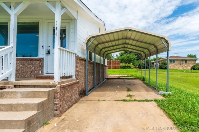 104 Gardenia Pl, Mannford, OK 74044 - view of car parking with a detached carport