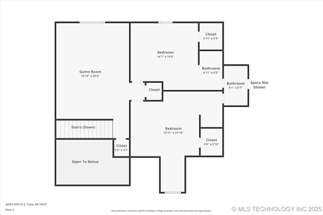 4335 E 87th St, Tulsa, OK 74137 - view of home floor plan