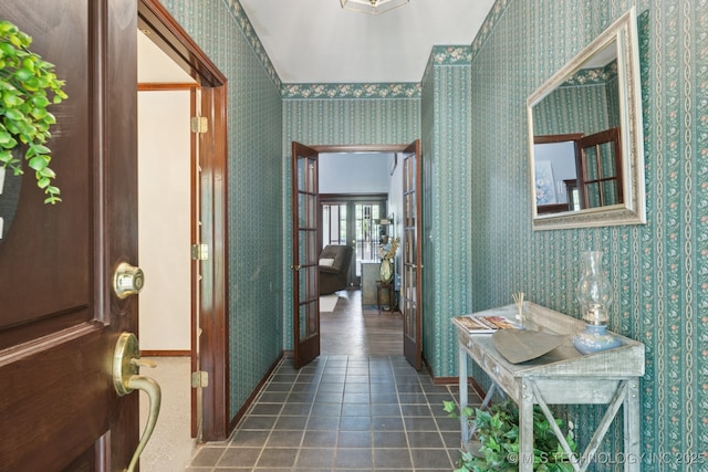 10102 N 147th E Ave, Owasso, OK 74055 - bathroom with wallpapered walls and tile patterned flooring