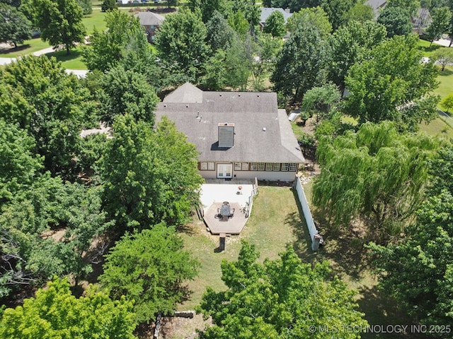 10102 N 147th E Ave, Owasso, OK 74055 - view of subject property with a tree filled landscape