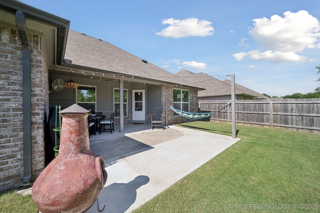 2618 W 115th St S, Jenks, OK 74037 - fenced backyard featuring a patio area