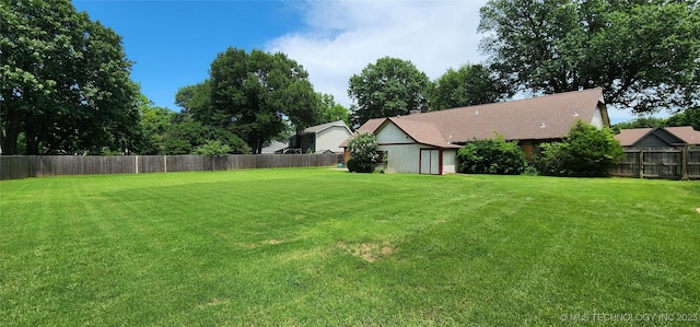 9712 S Hudson Ave, Tulsa, OK 74137 - view of fenced backyard