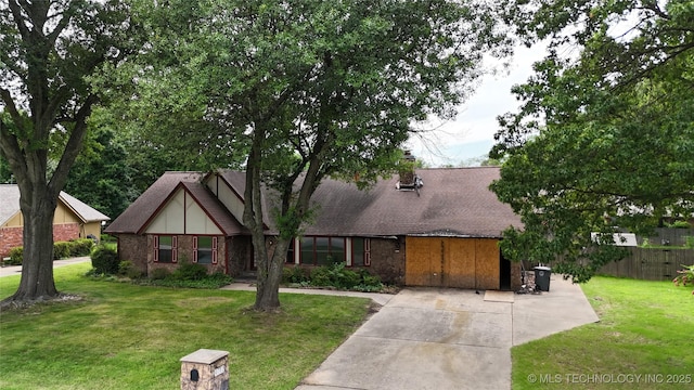 9712 S Hudson Ave, Tulsa, OK 74137 - view of front facade with brick siding