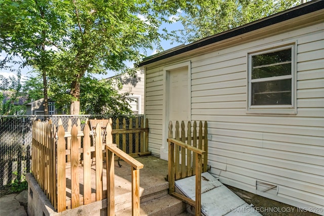 6264 E Latimer St, Tulsa, OK 74115 - view of wooden deck