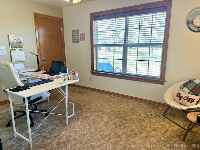 215 Belt St, Eufaula, OK 74432 - office space with plenty of natural light and carpet flooring