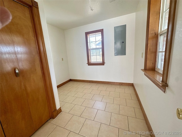 215 Belt St, Eufaula, OK 74432 - spare room with electric panel and light tile patterned floors