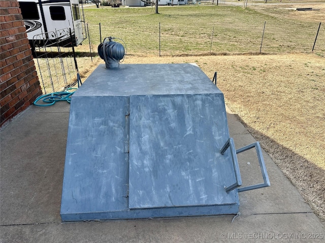 215 Belt St, Eufaula, OK 74432 - view of storm shelter