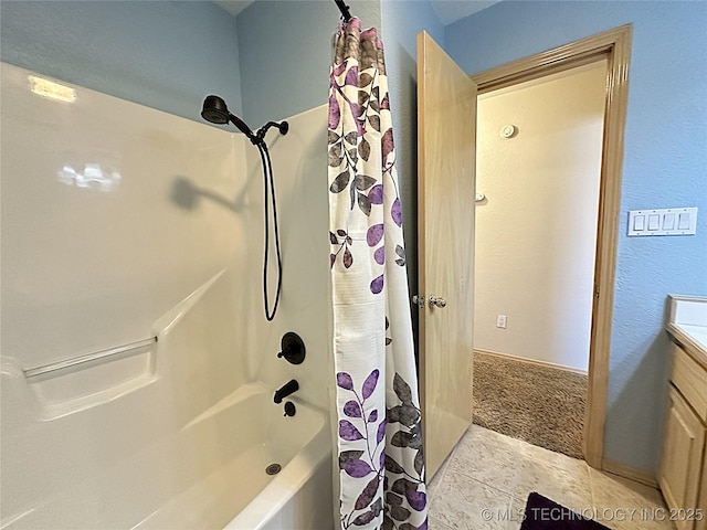 1530 Persimmon, Ardmore, OK 73401 - bathroom with shower / bath combo with shower curtain and vanity