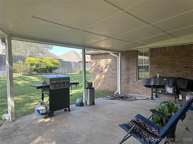 1530 Persimmon, Ardmore, OK 73401 - view of patio / terrace with area for grilling