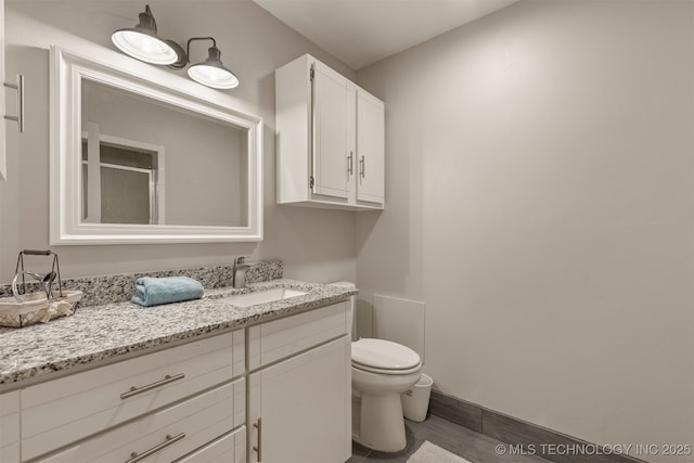 15917 E 131st St Unit 93, Broken Arrow, OK 74011 - bathroom featuring vanity and wood finished floors