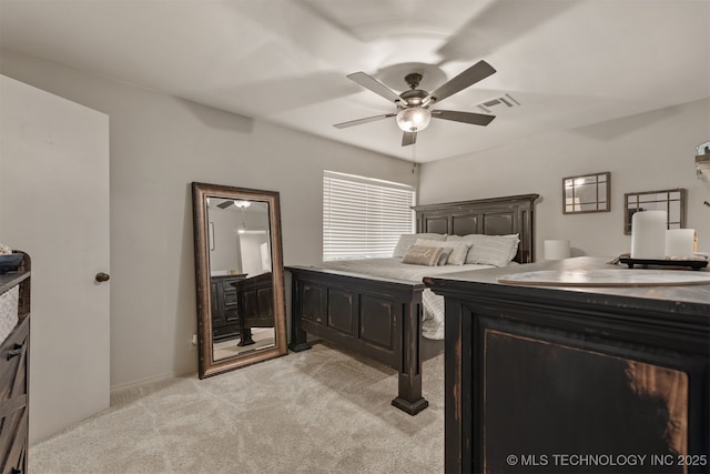 15917 E 131st St Unit 93, Broken Arrow, OK 74011 - bedroom featuring light colored carpet and ceiling fan