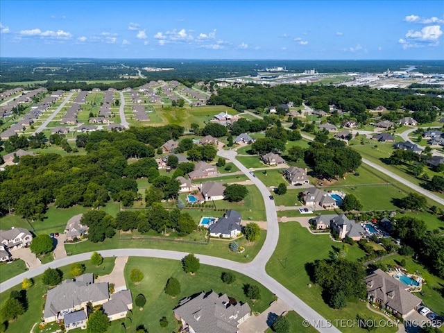 6797 Hummingbird Ct, Owasso, OK 74055 - aerial view of property's location with nearby suburban area