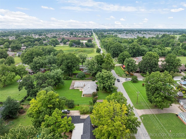 11420 S Mingo Rd, Bixby, OK 74008 - drone / aerial view of a tree filled landscape