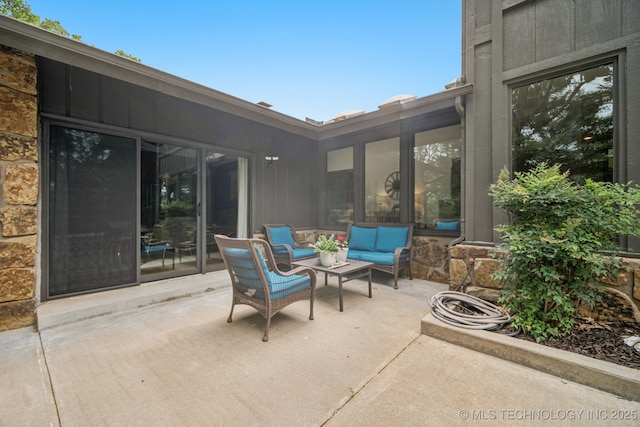 12526 S 12th St, Jenks, OK 74037 - view of patio featuring an outdoor living space