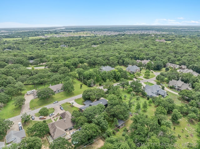 12526 S 12th St, Jenks, OK 74037 - drone / aerial view of a heavily wooded area