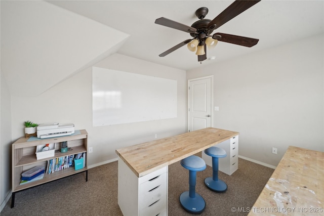 8404 E 98th Pl, Tulsa, OK 74133 - office space featuring carpet flooring and ceiling fan