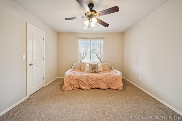 8404 E 98th Pl, Tulsa, OK 74133 - carpeted bedroom with baseboards and ceiling fan