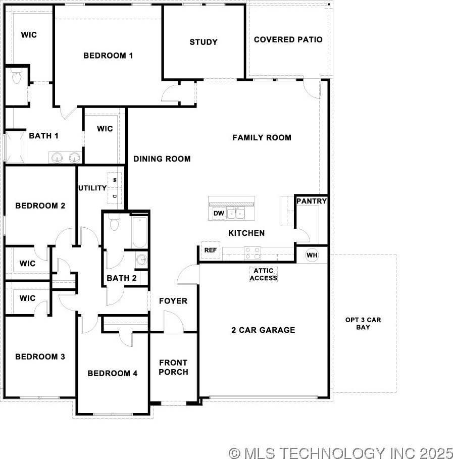 22773 E 106th Pl S, Broken Arrow, OK 74014 - view of property floor plan