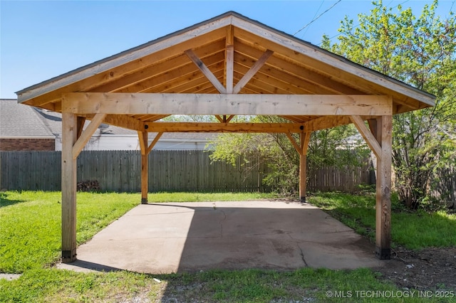 1510 S College Ave, Tulsa, OK 74104 - fenced backyard featuring a patio area