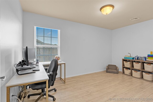8745 S 261st E Ave, Broken Arrow, OK 74014 - home office featuring light wood-style flooring