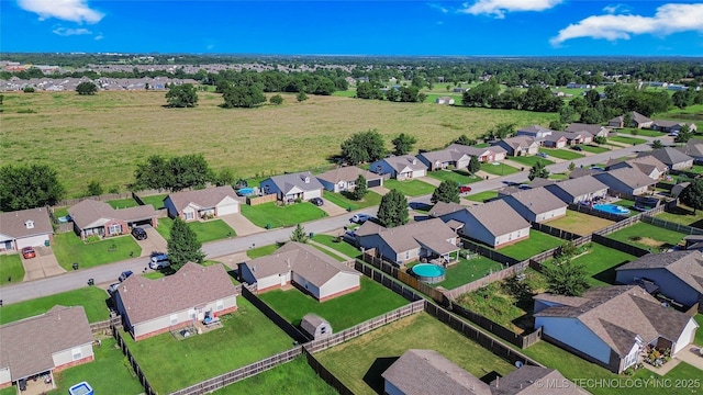 8745 S 261st E Ave, Broken Arrow, OK 74014 - aerial view of residential area