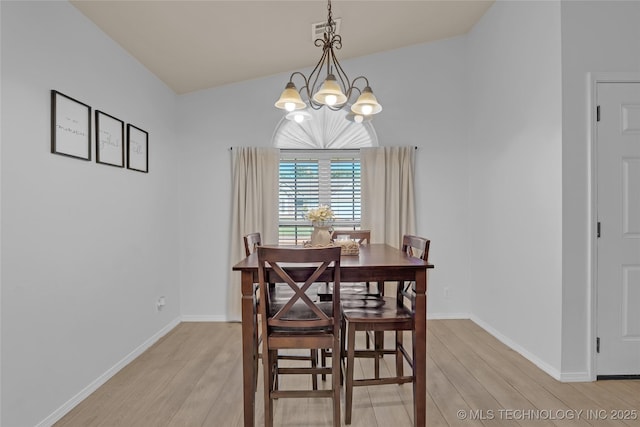 8745 S 261st E Ave, Broken Arrow, OK 74014 - dining space with light wood-style flooring and a chandelier