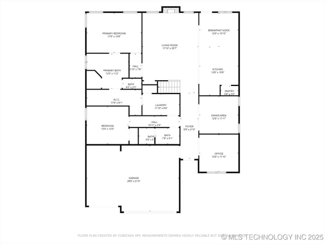 11248 S 75th Ave E, Bixby, OK 74008 - view of property floor plan